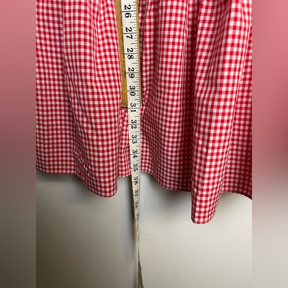 English Factory Pink Gingham Sleeveless Women Midi Dress Size XS - Picture 13 of 14